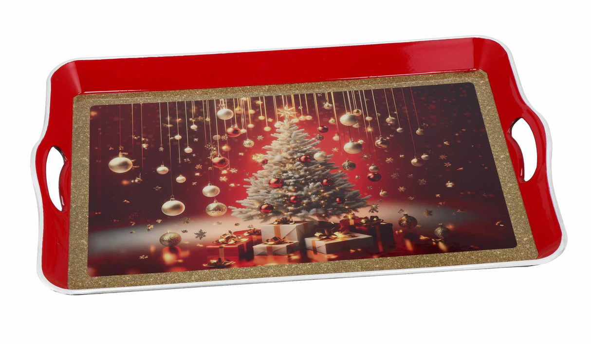 regalo italiano regalo italiano vassoio rettangolare natale plastica 53 x 35 cm h 5 cm ass multicolor 1 pz ean 8057586115156