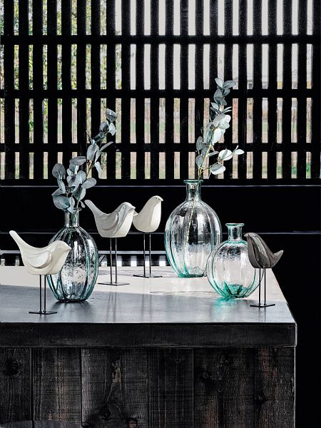 tognana tognana vaso bombato h 25 cm design bodrum azzurro ean 8056444262605