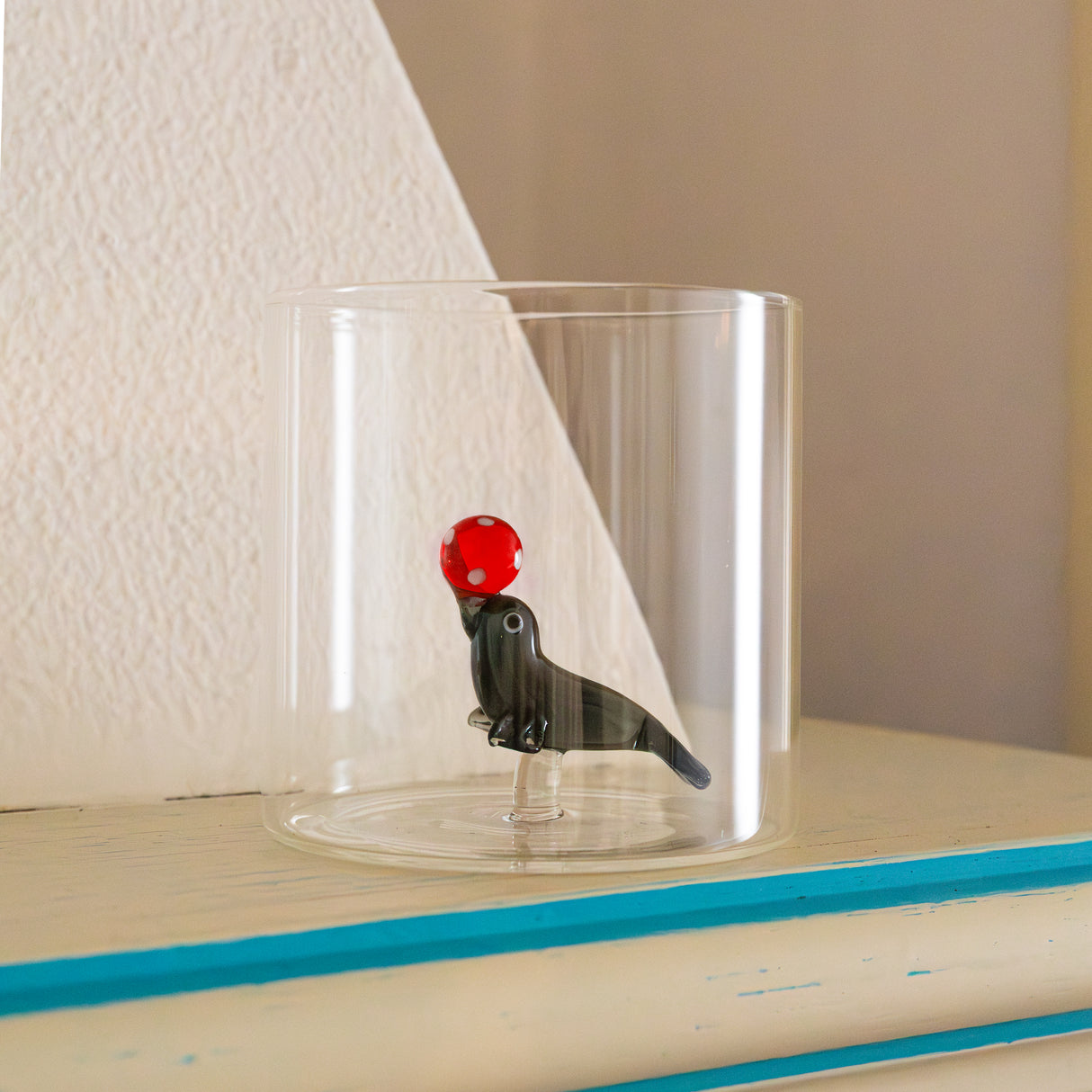 wd lifestyle wd lifestyle bicchiere vetro borosilicato cc 250 ml decoro foca ean 8055035684031