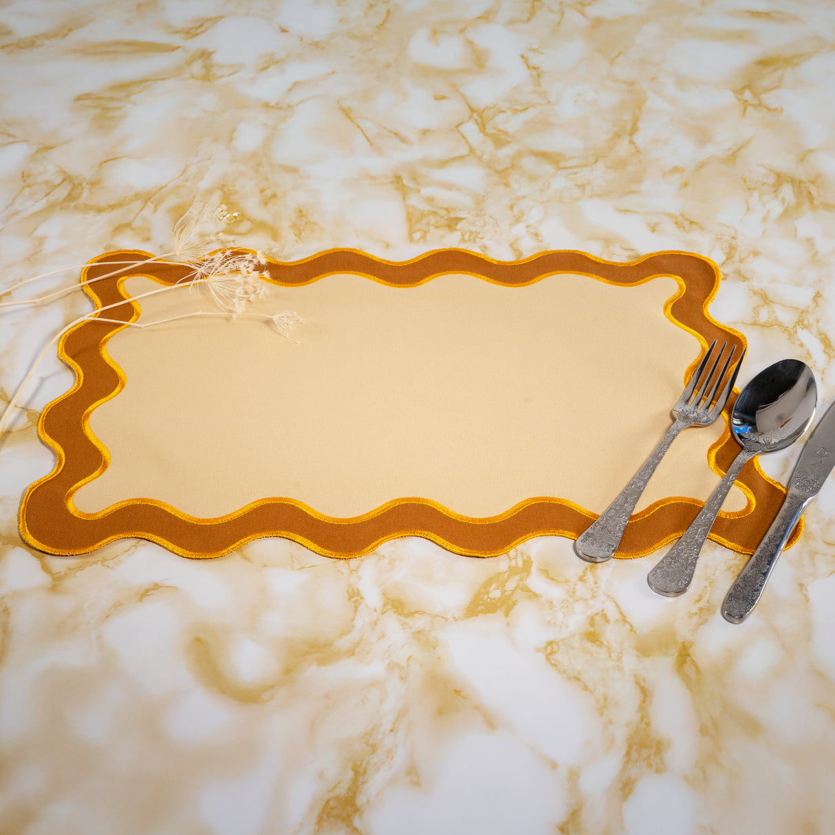 wd lifestyle wd lifestyle set 2 tovagliette in cotone beige ean 8055035685564