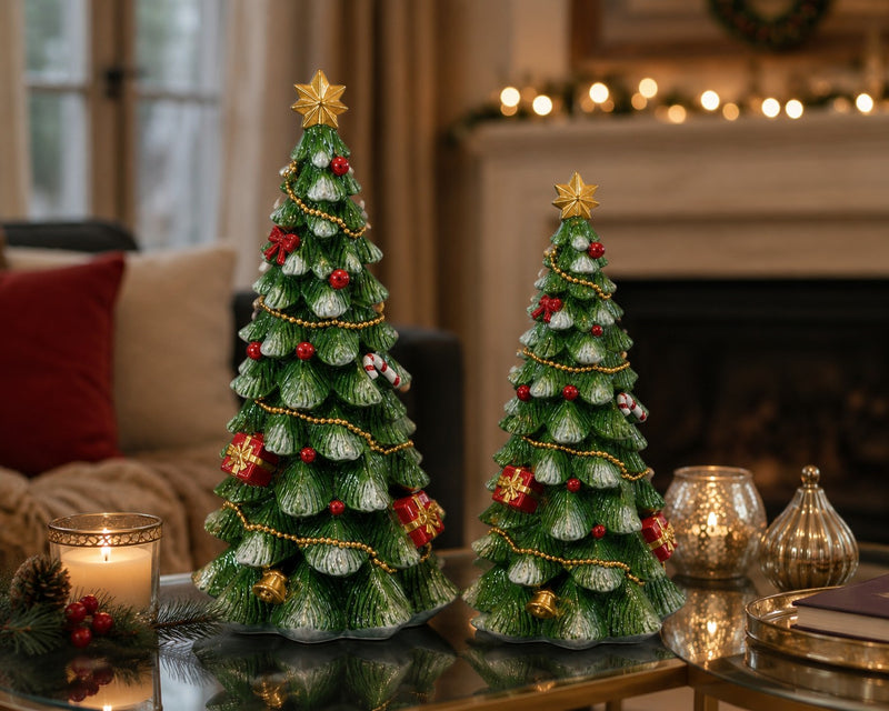 ad trend ad trend albero natalizio decorativo in resina d 16 cm h 345 cm ass 1 pz ean 8057586198692