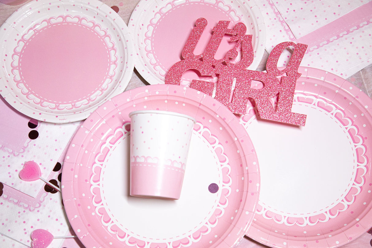 bigiemme bigiemme tovagliolo baby cuori rosa 33 x 33 cm cf 20 pz ean 8054317181923