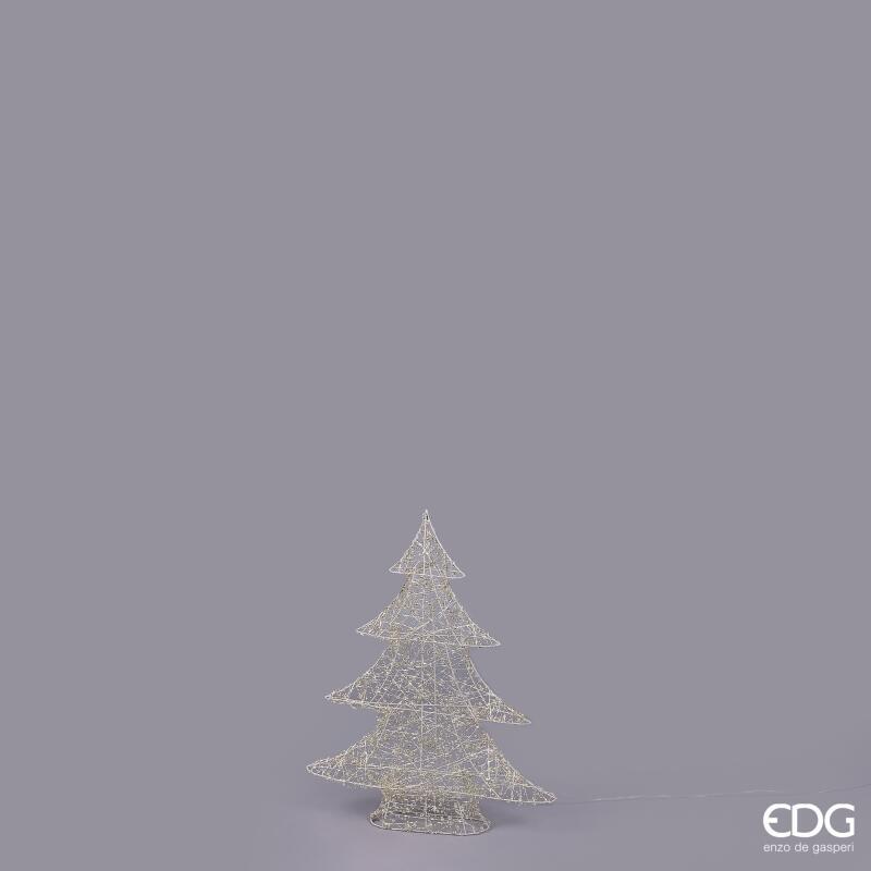 edg enzo de gasperi edg enzo de gasperi albero di natale led pearls 400 microled h 59 cm l 48 cm l 12 cm ip44 light gold ean 8059824546685