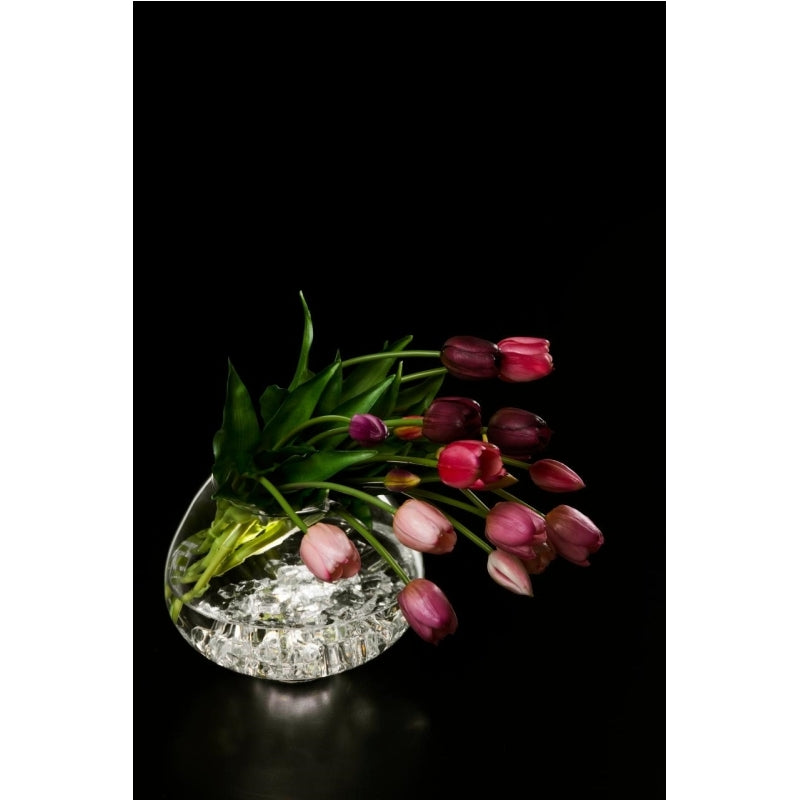 edg enzo de gasperi edg enzo de gasperi bouquet di 5 tulipani chiusi gomma olis h 40 cm rosa chiaro ean 8056372972324