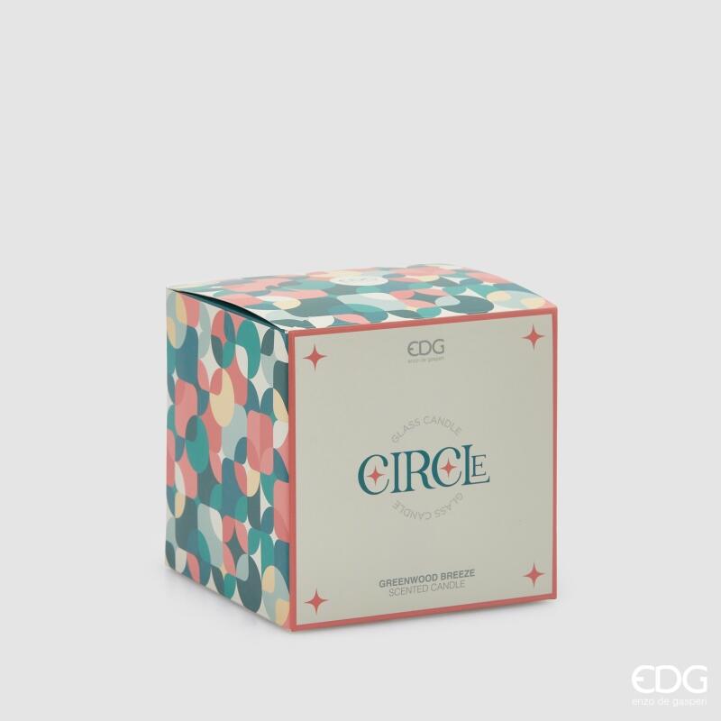edg enzo de gasperi edg enzo de gasperi candela circle con profumo h 95 cm d 95 cm bomboniera vetro green wood breeze ean 8059824517883