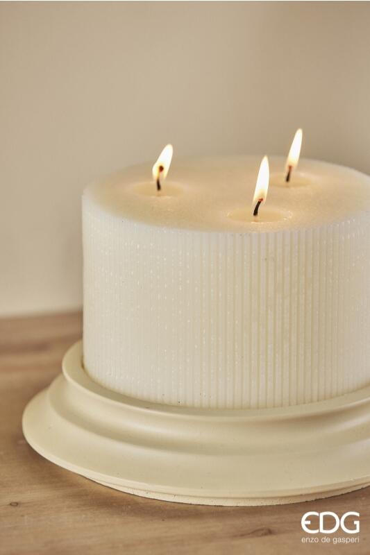 edg enzo de gasperi edg enzo de gasperi candela dorica con piatto h 10 cm d 15 cm lavender ean 8059824120601