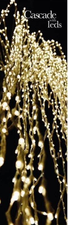 edg enzo de gasperi edg enzo de gasperi cascata natalizia a led 56 fili 2 016 luci l 290 cm cavo 10 mt avorio ean 8056372534157