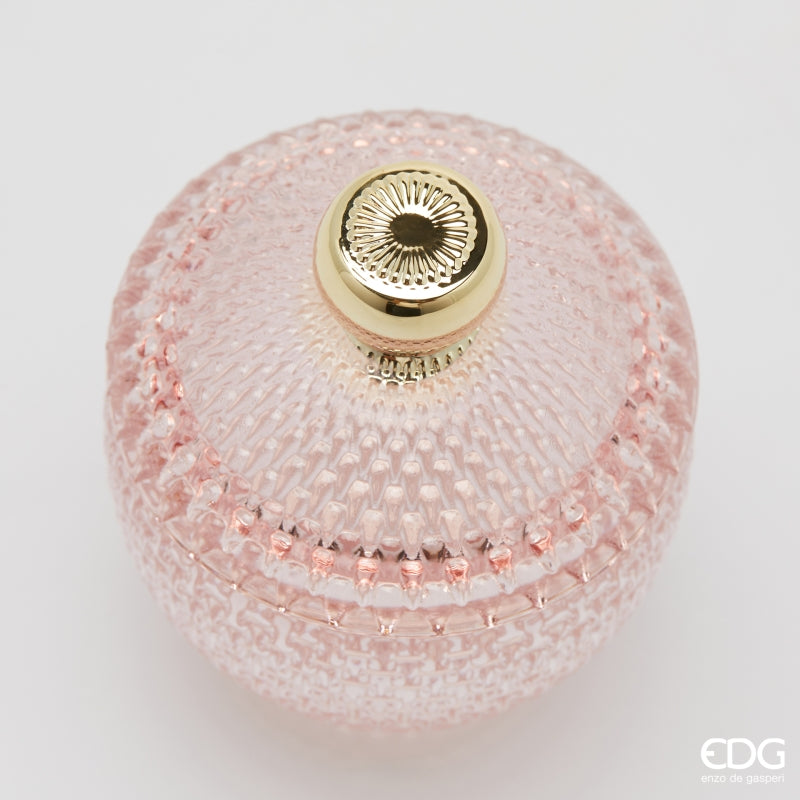 edg enzo de gasperi edg enzo de gasperi contenitore decorativo micro quadretti bombato h 115 cm d 85 cm rosa ean 8059824610553