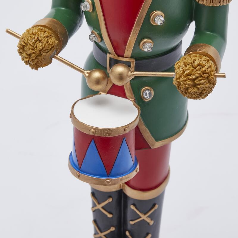 edg enzo de gasperi edg enzo de gasperi decoro orso soldatino natale miniled h 46 cm l 15 cm l 13 cm green red ean 8059824392176