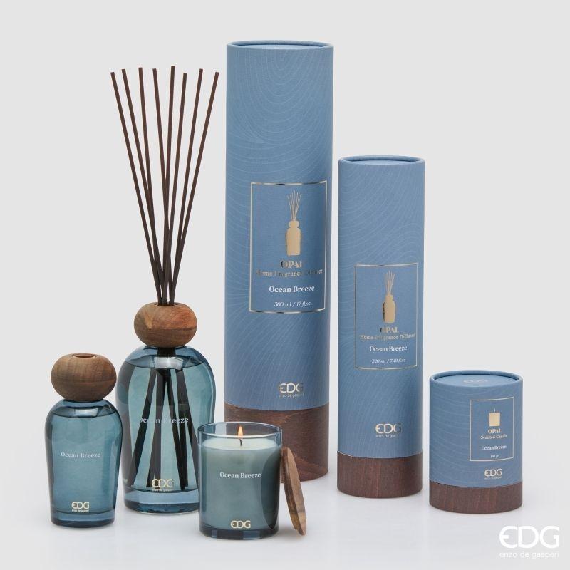 edg enzo de gasperi edg enzo de gasperi profumatore bottiglia opal 220 ml h 14 cm ocean breeze ean 8059824627223
