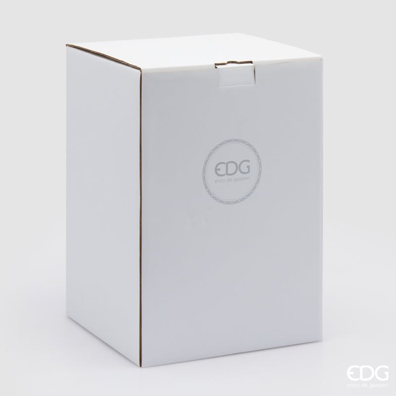 edg enzo de gasperi edg enzo de gasperi vaso honeycomb nido dape h 17 cm d 20 cm vetro waterproof bianco ean 8059824609755