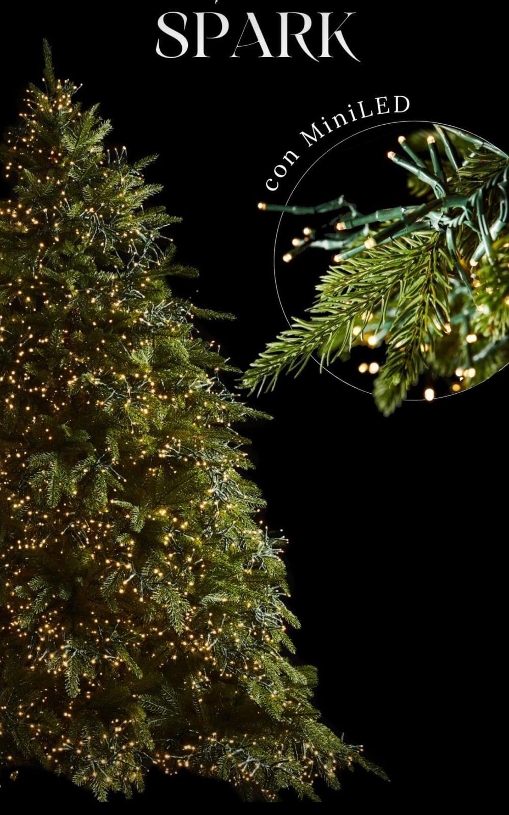 edg enzo de gasperi pino spark h 240 cm d 184 cm 7 200 led verde ean 8056372711138