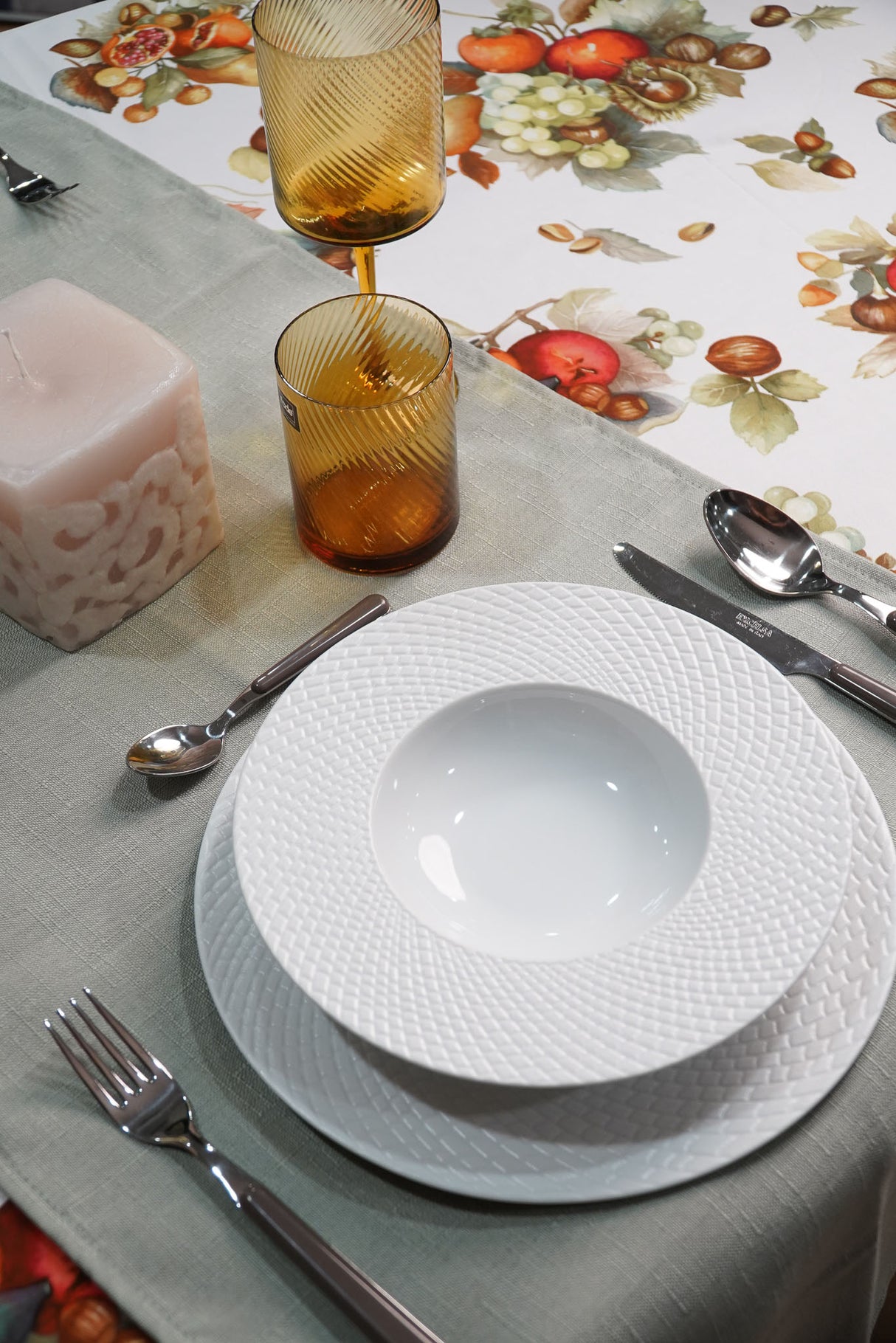 fade fade avena piatto frutta d 20 cm ceramica bianco ean 8016175589204