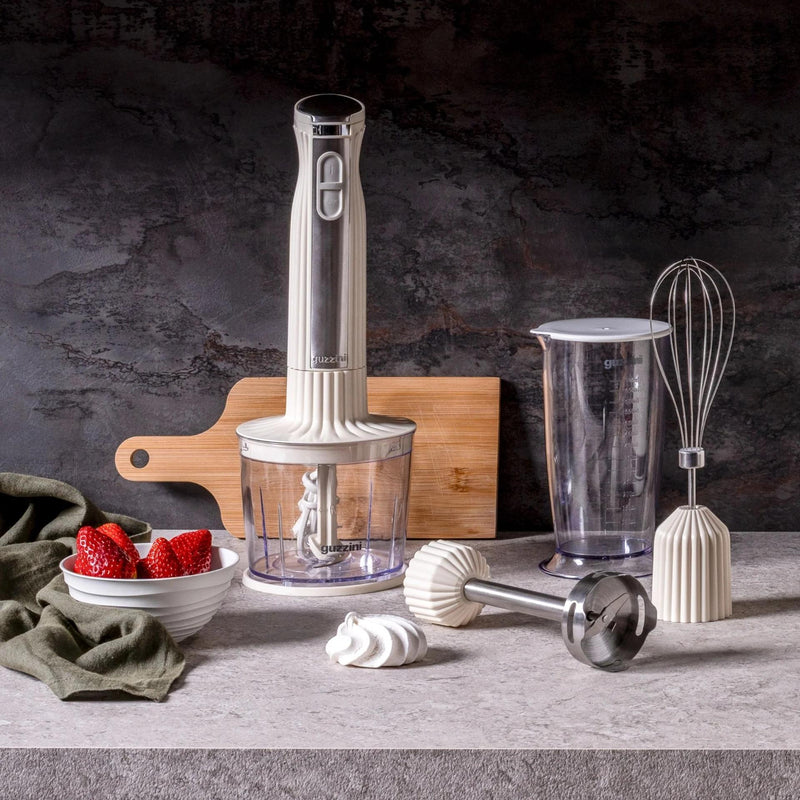 guzzini guzzini frullatore a immersione con accessori sous chef antracite mixer a immersione design moderno per cucina ean 8008392424093
