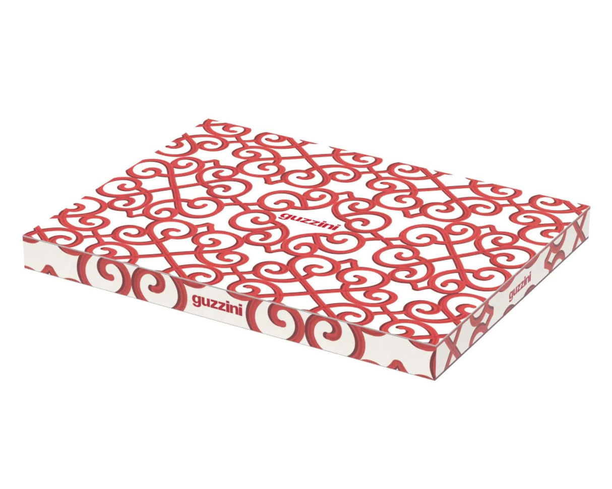 guzzini guzzini vassoio ovale grande natalizio harmonia melamina 515 x 38 cm table decor bianco rosso ean 8008392412519