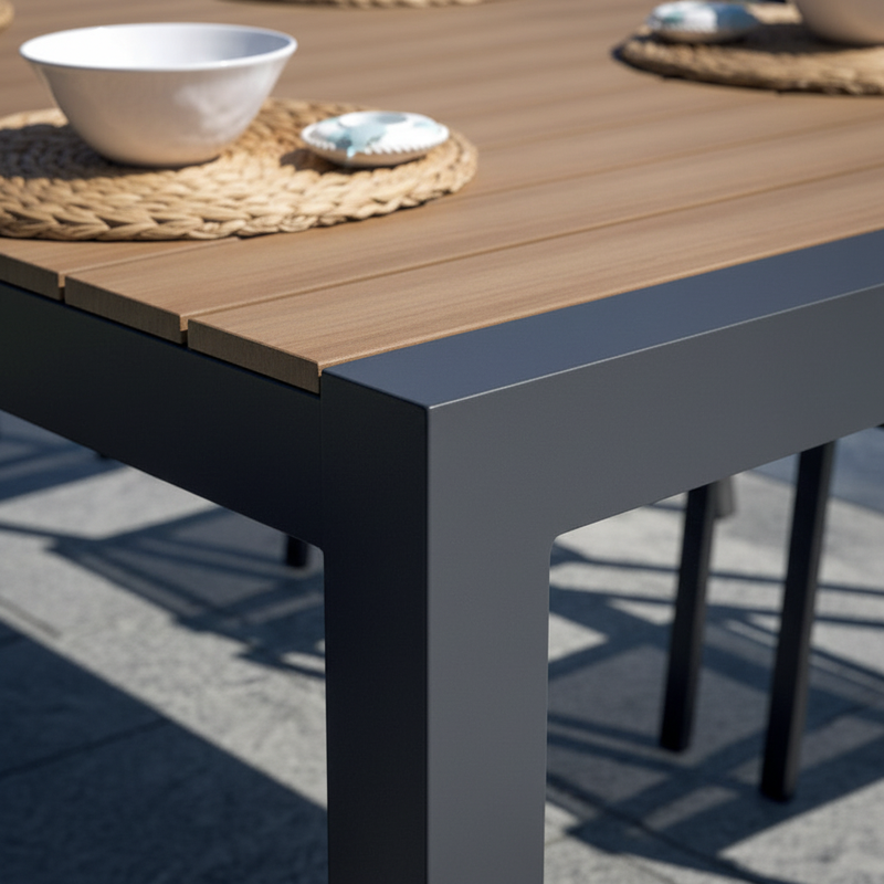 moia greenwood moia greenwood tavolo maiorca allungabile 160210x95 cm alluminio antracite con piano resin wood tavolo outdoor design moderno ean