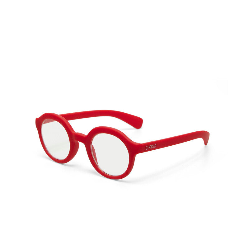 okkia okkia occhiale da lettura mod lauro premontato soft touch red diottrie 1 00 ean 8056211371035