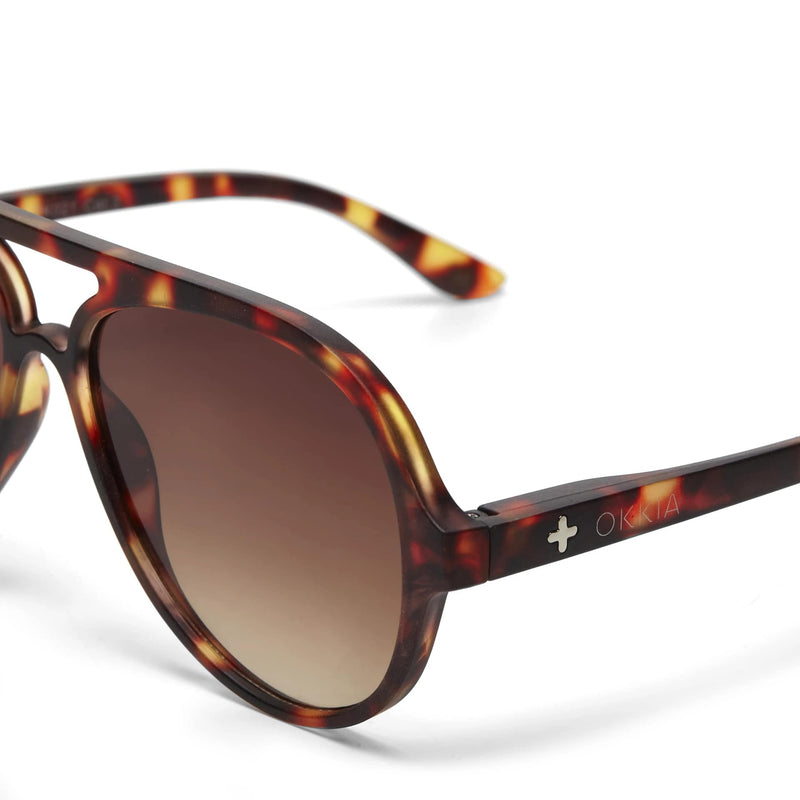 okkia okkia occhiale da sole premontato a forma di goccia mod alessio classic havana ean 8055773193710