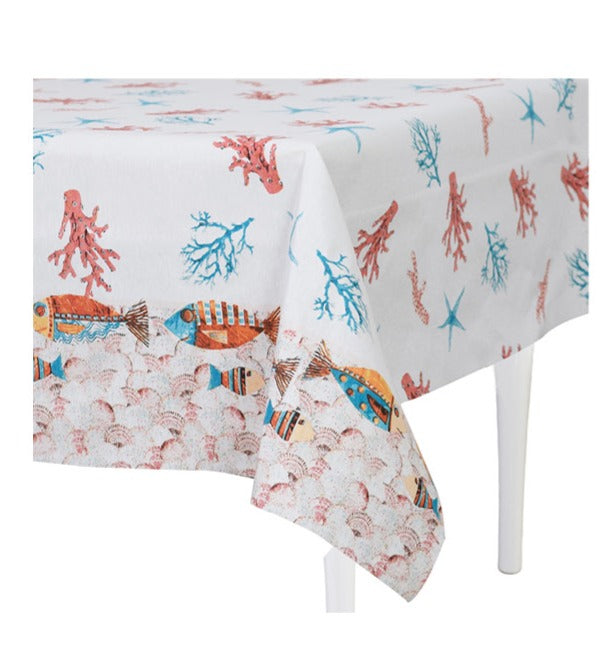 preziosa home preziosa home tovaglia loneta 140 x 240 cm stampata corallo ass cotone 1 pz ean 8050264164699