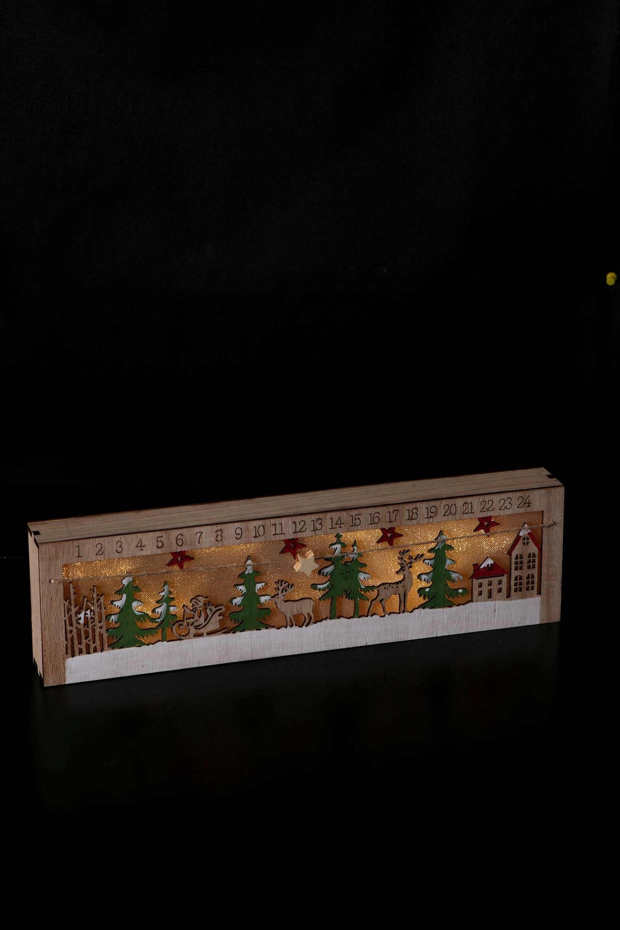 regalo italiano regalo italiano calendario avvento natale merry christmas ass 8 led 40 x 5 x 11 cm bianco 1 pz ean 8057586164925