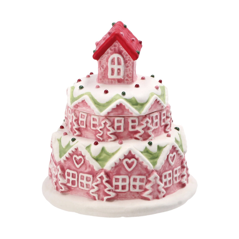 regalo italiano regalo italiano scatola natale d 11 cm h 13 cm ceramica ass rosa o nocciola 1 pz ean 8057586035478