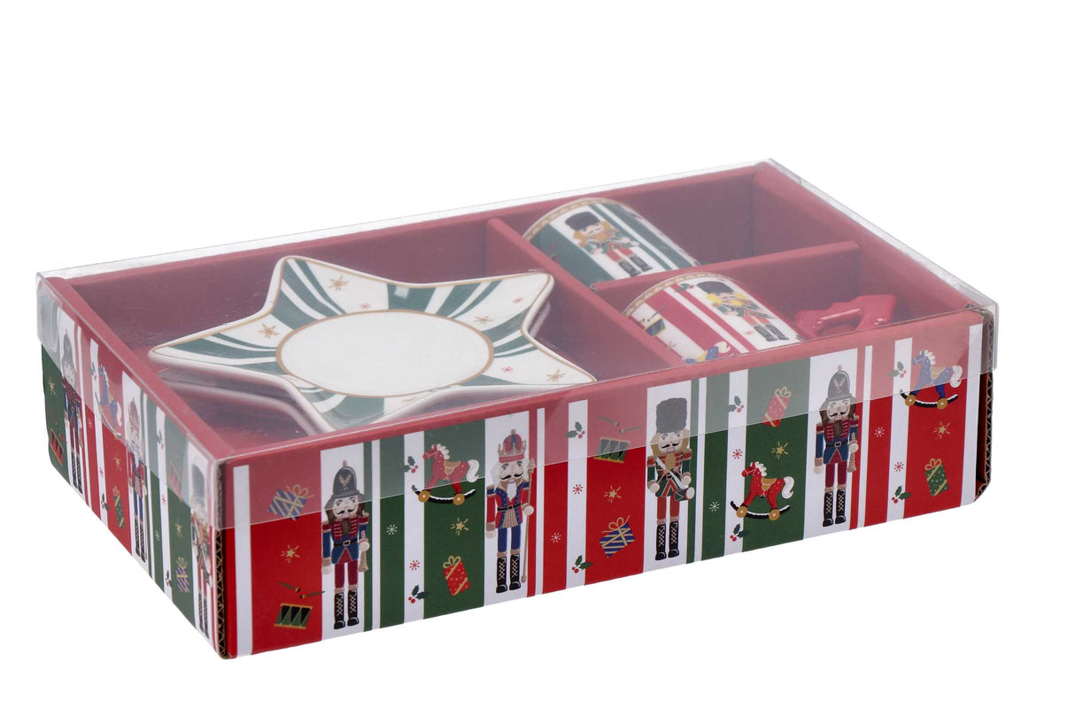 regalo italiano regalo italiano set 2 tazzine con piattino di natale porcellana ass rosso bianco verde 1 pz ean 8057586117327
