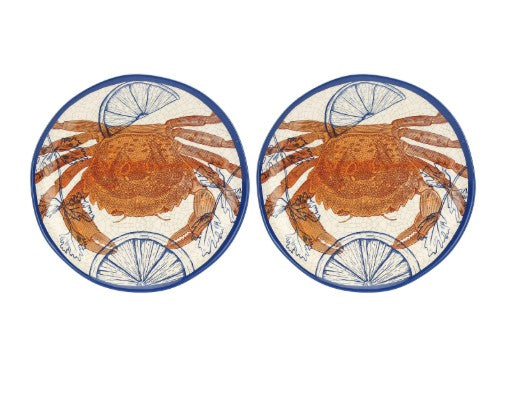 rose tulipani rose tulipani set 2 piatti frutta ocean line melamina d 21 cm ean 8018594611177