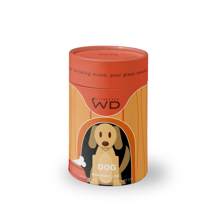 wd lifestyle wd lifestyle caraffa vetro borosilicato cc 15 lt decoro cane ean 8053300579099