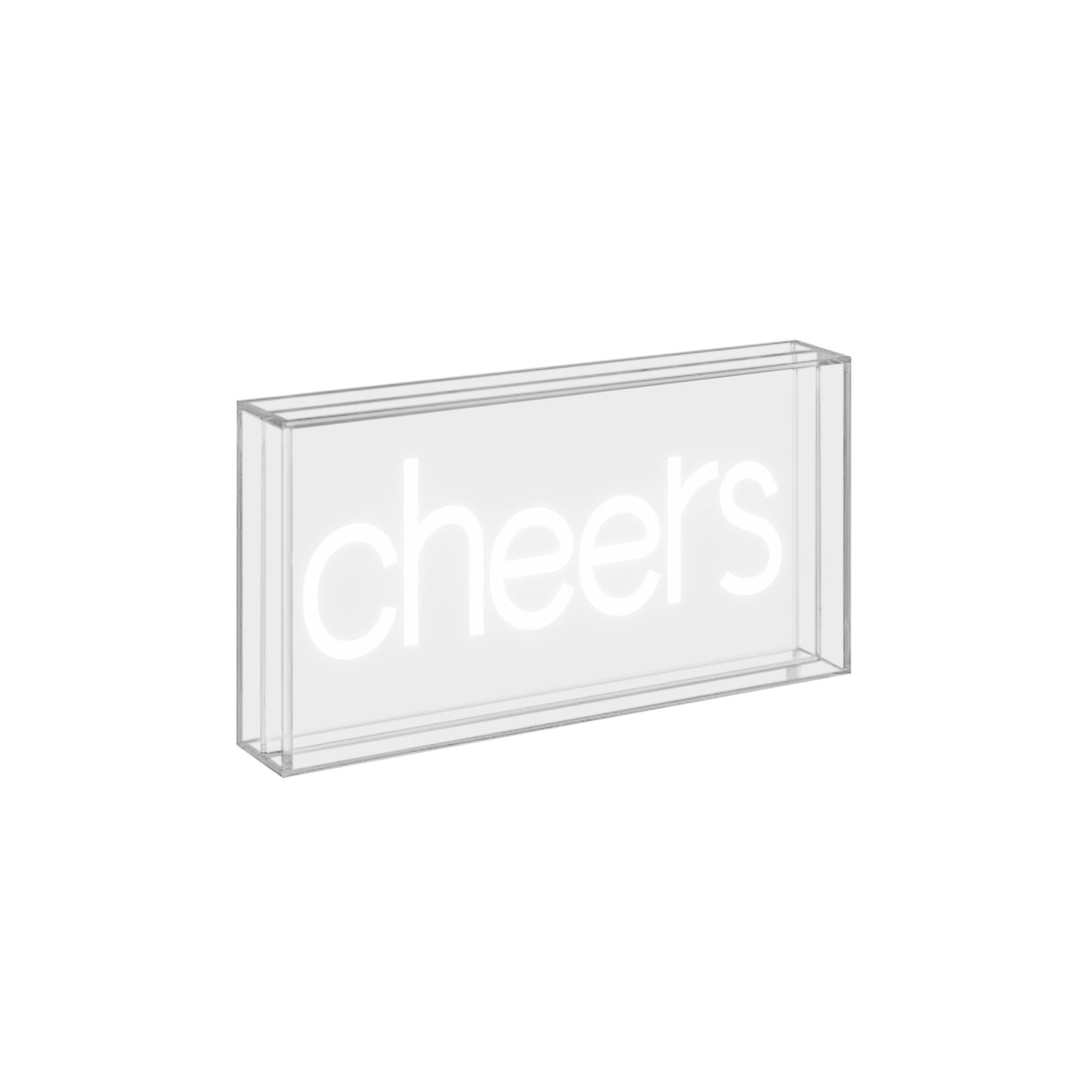 wd lifestyle wd lifestyle insegna neon con cornice in plexiglass 23 x 13 cm decoro cheers ean 8053300576395