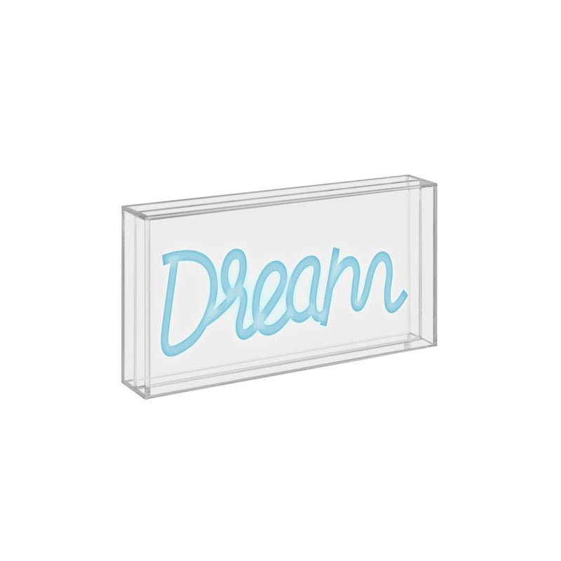 wd lifestyle wd lifestyle insegna neon con cornice in plexiglass 23 x 13 cm decoro dream ean 8053300576425