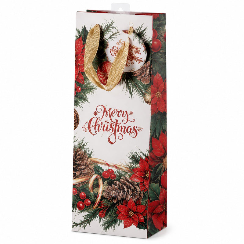 ad trend ad trend borsa portabottiglia in carta stampata ass decoro 12x9x36 cm natalizio 1 pz ean 8057586215757