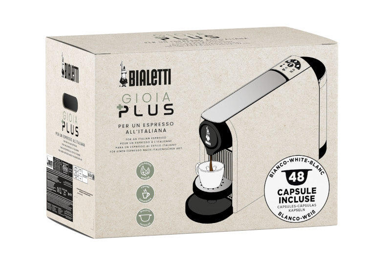 bialetti bialetti bundle gioia plus macchina del caffe rosso con 48 capsule ean 8001306009393