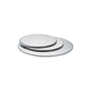 Cakeboard Karma Decora Silver tondo argentato diametro 50cm H1,2cm, cellulosa rivestita alluminio. Base rigida professionale per torte. ean 8024622056803