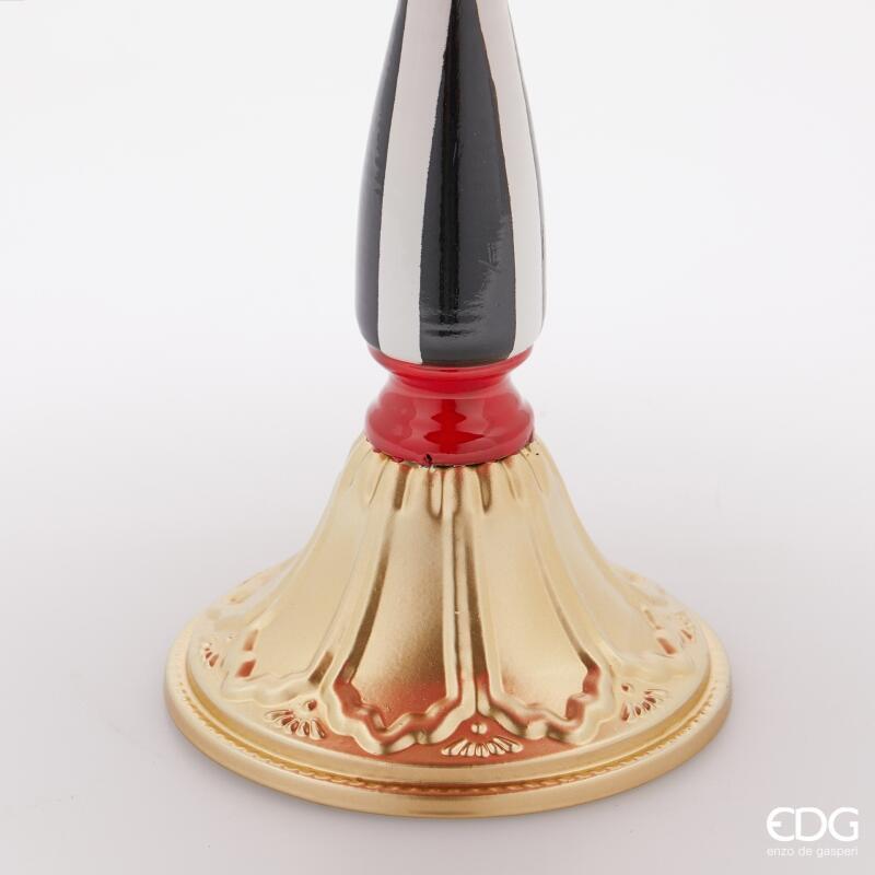 edg enzo de gasperi edg enzo de gasperi alzata decoreativa xmas natale h 76 cm white black ean 8059824542496