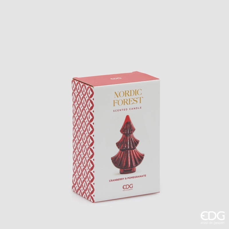 edg enzo de gasperi edg enzo de gasperi candela forest albero di natale h 20 cm l 13 cm l 8 cm cranberry pomegranate red ean 8059824566546