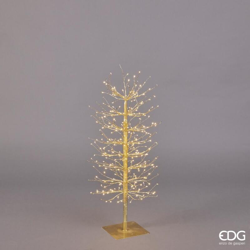 edg enzo de gasperi edg enzo de gasperi faggio con base 320 led di natale h 90 cm d 40 cm gold ean 8059824283160