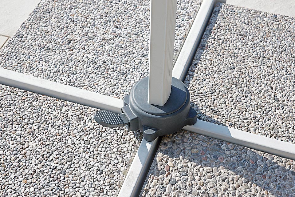 moia greenwood moia greenwood ombrellone california palo laterale 3 x 4 mt alluminio grigio bianco ean 8013054821417