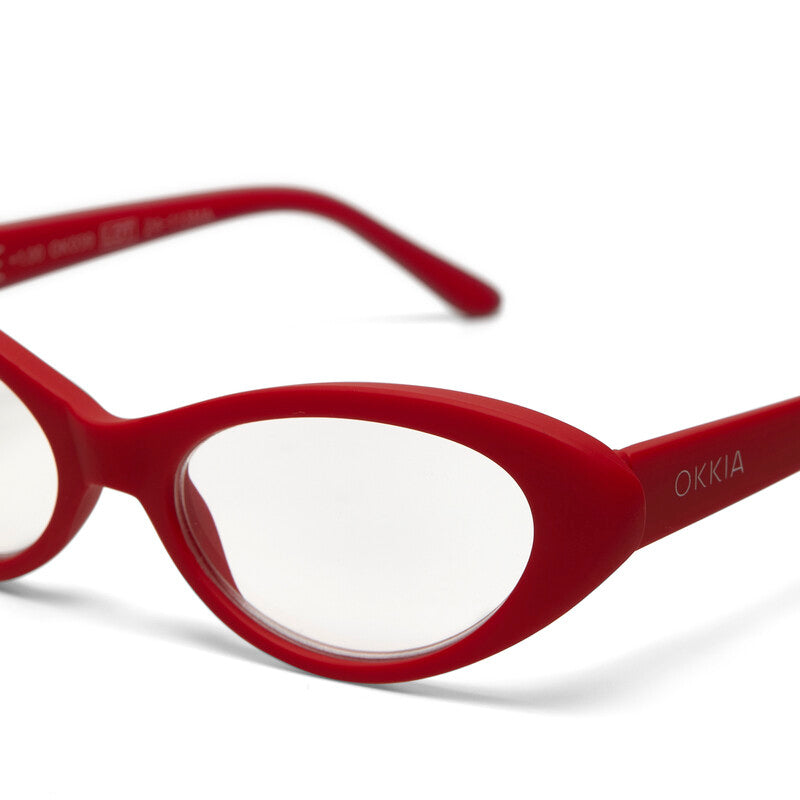 okkia okkia occhiale da lettura mod lina cat eye red diottrie 1 00 ean 8053806010614