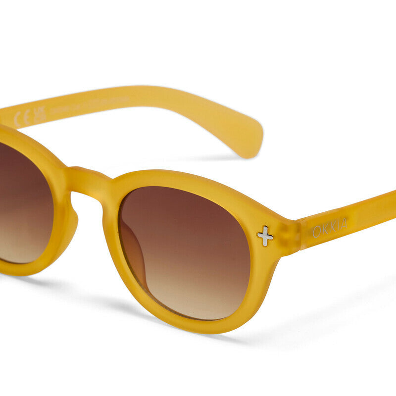 okkia okkia occhiale da sole premontato mod milano soft touch traslucent yellow lenti brown ean 8056211375682