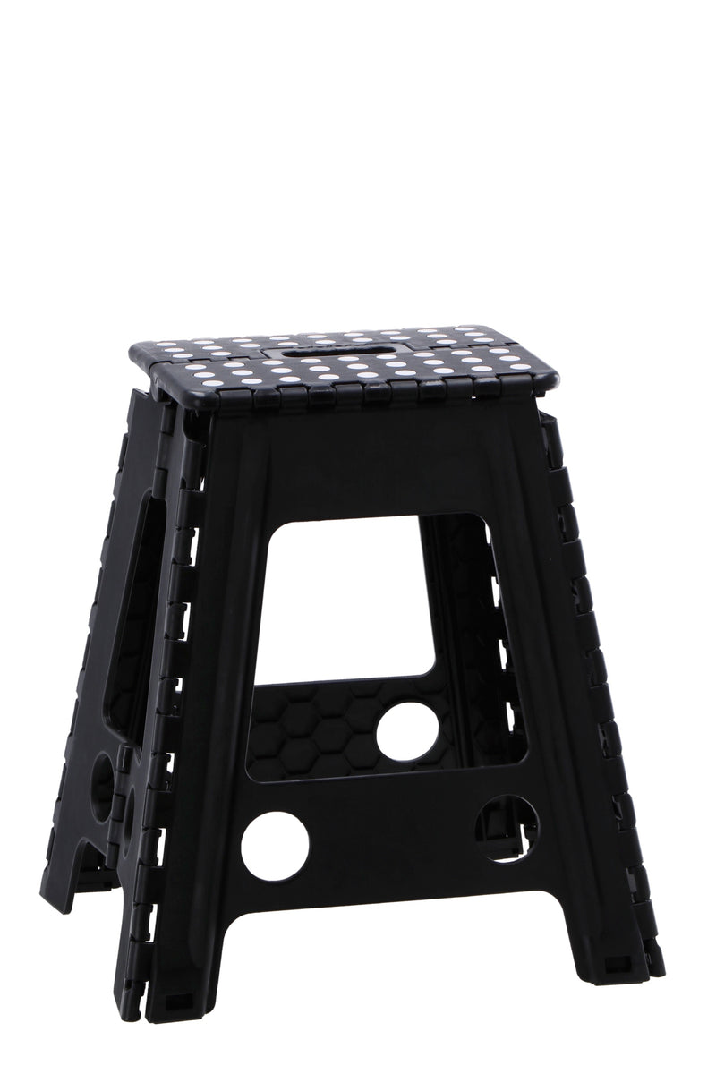 regalo italiano regalo italiano sgabello pieghevole ass h 45 cm 35 x 40 cm plastica nero grigio 1 pz ean 8057586203563