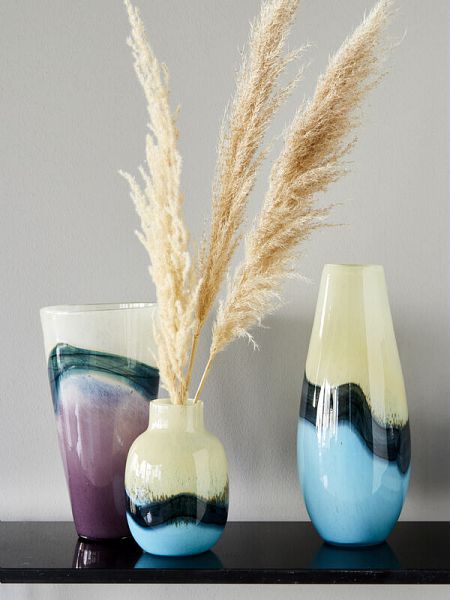 tognana tognana vaso bombato azzurro h 20 cm design sonic ean 8056444354140