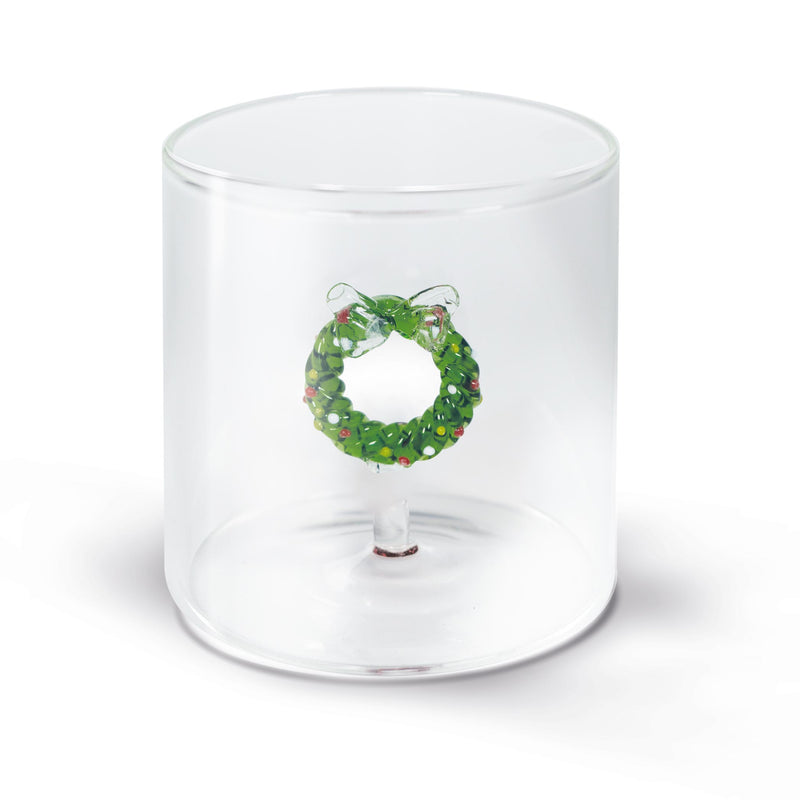 wd lifestyle wd lifestyle bicchiere in vetro borosilocato figure natale ass 250 ml 1 pz ean 8053300571291