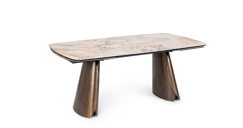 bizzotto bizzotto tavolo allungabile cile patagonia 100 x 180 220 260 cm h 76 cm vetro acciaio ean 8051836782259