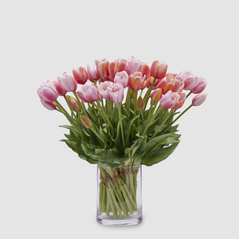 edg enzo de gasperi edg enzo de gasperi bouquet di 5 tulipani chiusi gomma olis ass h 40 cm rosa chiaro o scuro 1 pz ean 8059824081834