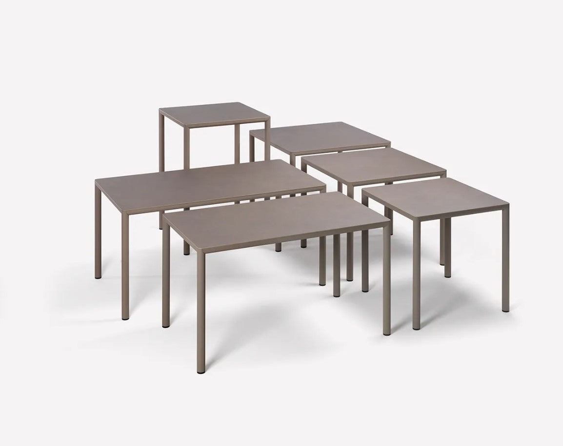 nardi nardi piave 70 tavolo quadrato verniciato antracite lamin materia antracite ean 8010352554344