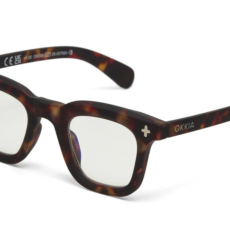 okkia okkia occhiale da lettura mod firenze premontato soft touch classic havana diottrie 1 00 ean 8056211374784