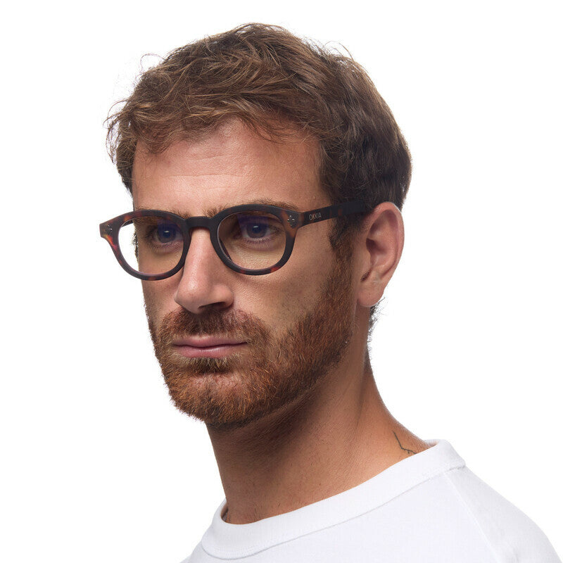 okkia okkia occhiale da lettura mod nashville premontato soft touch spring anti luce blu havana diottrie 3 00 ean 8056211375026