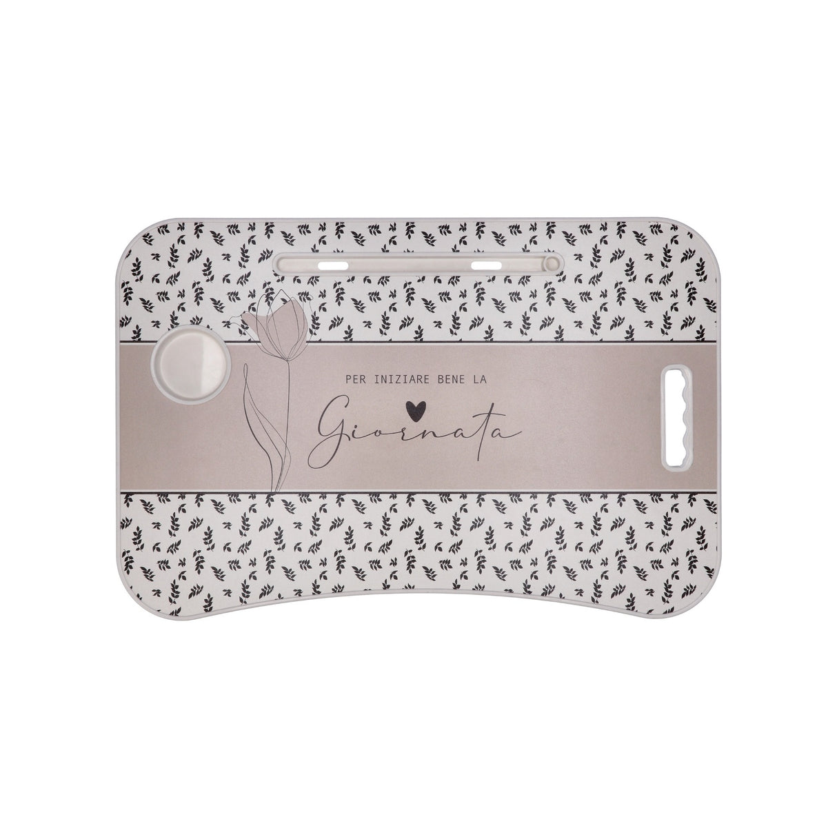 regalo italiano regalo italiano tavolino pieghevole con porta tablet mdf e ferro 60 x 40 cm h 26 cm colazione letto e divano 1 pz ean 8057586091160