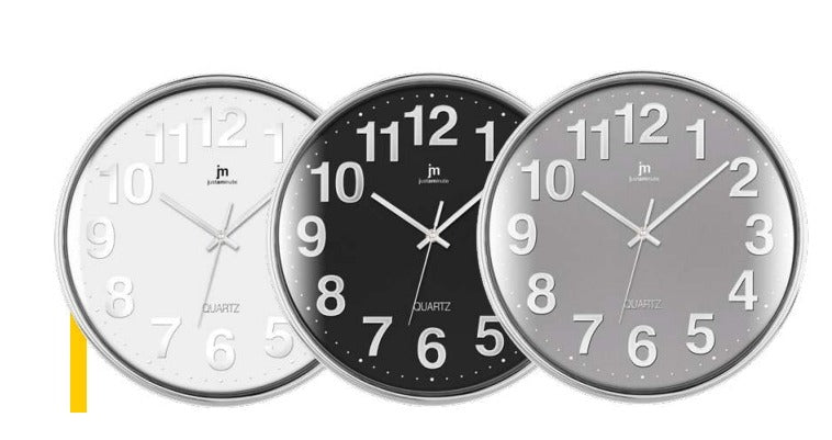 lowell lowell orologio da parete cromato d 35 cm ass bianco grigio o nero 1 pz ean 8008457780515