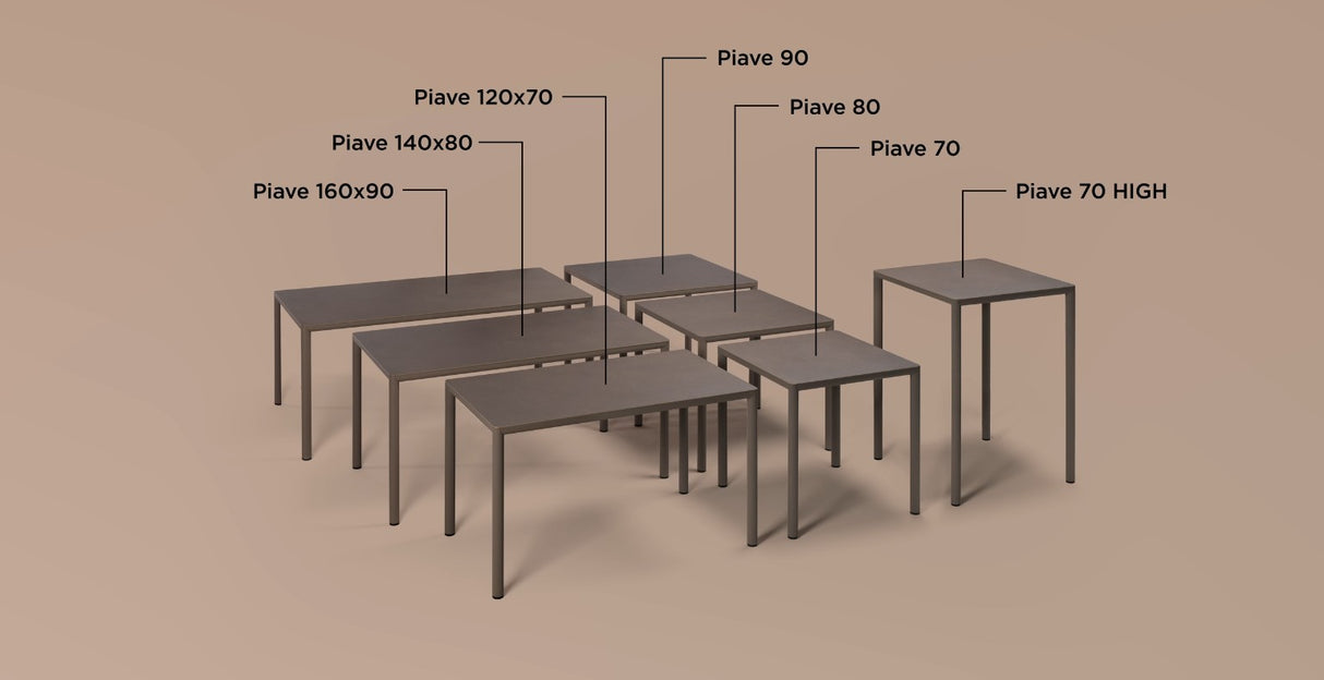 nardi nardi piave 90 tavolo quadrato verniciato tabacco lamin materia tabacco ean 8010352554863